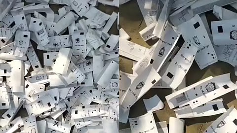 VVPAt slips dumped in raod