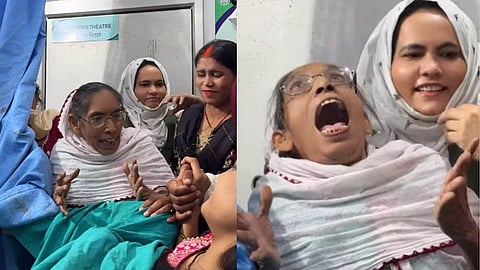 woman mocking daughter-in-law in labour. video viral