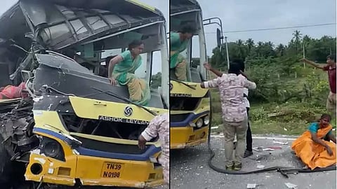 buses collapsed tamil nadu 12 death