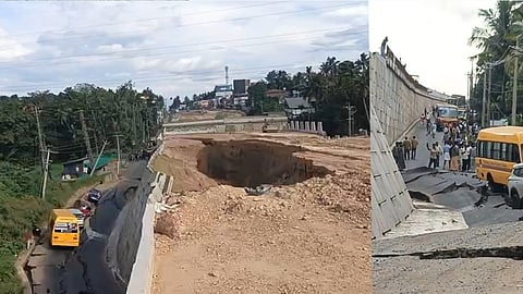 kollam national highway collapsed