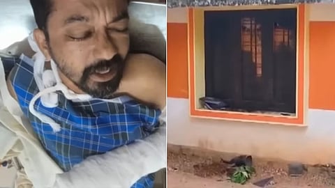 attack against bjp worker in thiruvananthapuram