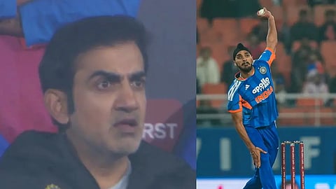 arshdeep singh 7 wides in an over gambhir reaction