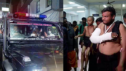 8 injured as tractor overturned in sabarimala sannidhanam