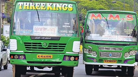 Private bus numbers sharp decline