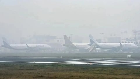 Heavy smog, air india flight cancelled