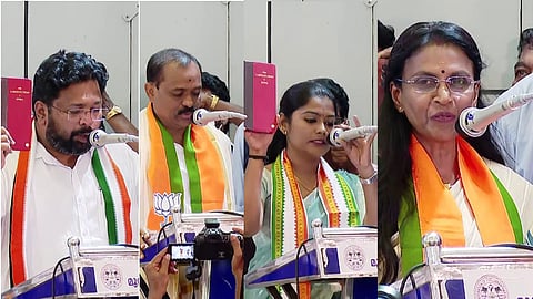 local body members take oath