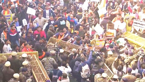 Protests At Bangladesh High Commission In Delhi Over Hindu Mans Lynching