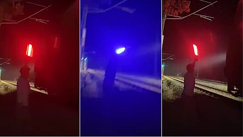 police filed case against students for stooping train intentionally using red light for making reels