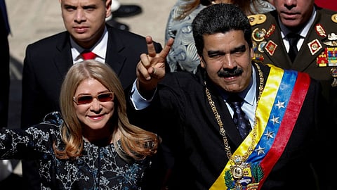 Nicolas Maduro, wife Celia Flores