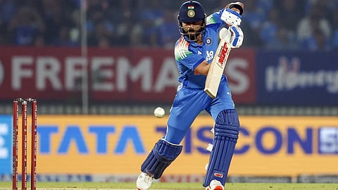 Chase master on song - virat Kohli plays a shot against New Zealand