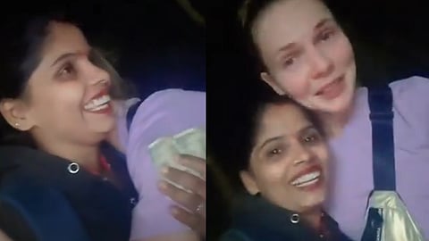 Female Rapido driver helps tourist in goa