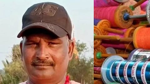 kite string throat slit by oldman dies