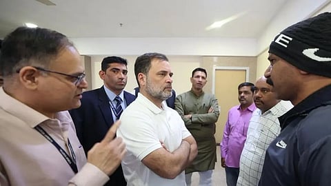 rahul visit indor