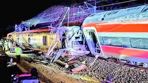 High speed rail crash in Spain