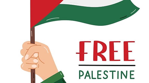 Pro-Palestine poster in Rajasthan