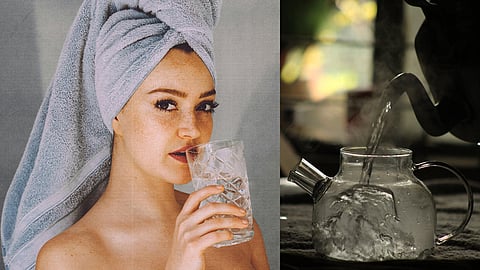 Drinking hot water helps to lose weight