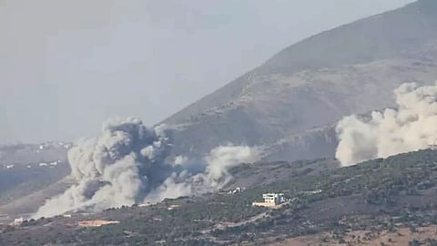 Israel bombed the Lebanon-Syria border