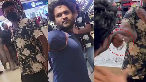 thiruvananthapuram mall clash between police officer and sfi
