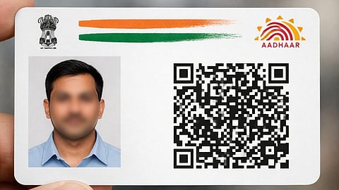Adhaar make over only photo and qrcode