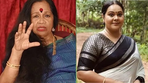 kalamandalam sathyabhama against serial actress rekha ratheesh