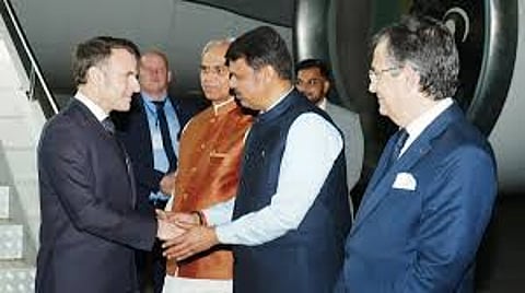 French president Emmanuel Macron Mumbai visit