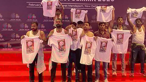 AI Summit protest; Youth Congress workers charged with rioting