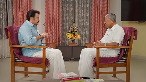 Mohanlal - chief minister pinarayi vijayan interview song