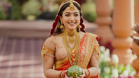 Why rashmika mandhana holds coconut on wedding, explanation