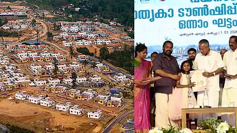 chief Minister hands over keys to houses in wayanad