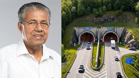 wayanad tunnel road project rock cutting inauguration pinarayi vijayan