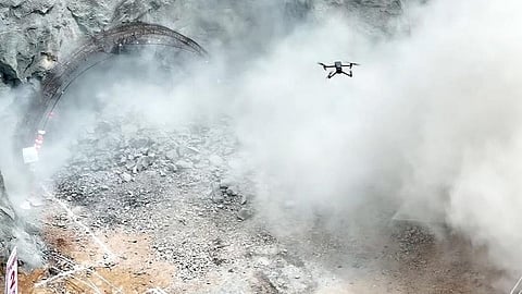 Chief Minister conducts first blasting of Wayanad tunnel