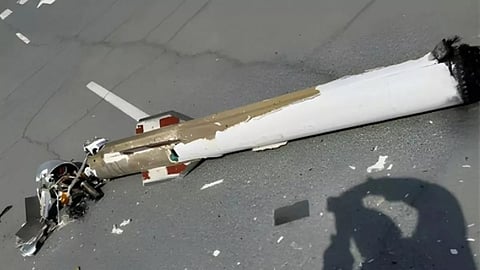 Missile debris kill pak driver in Dubai