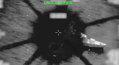 Boats acting as mines in the Strait of Hormuz