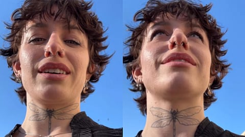 A young woman got tired of being told no after being asked for her mobile number and refused to give it; man leaves after woman said that she is a feminist