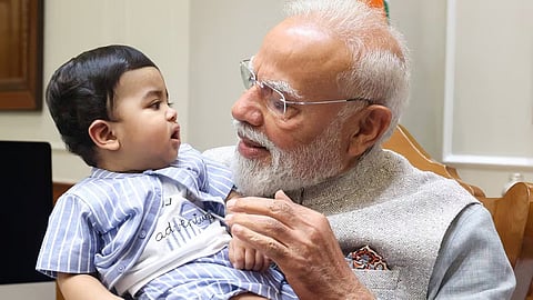 Krishnakumar along with his family visited the Prime Minister