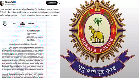 kerala police sends notice to journalist over bjp seal post