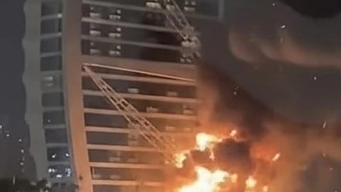 Missile debris falls in Dubai Internet City