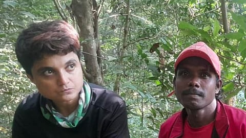 bjp complaint over Saranya's trekking story