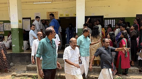 kerala polling time ends, increases polling percentage