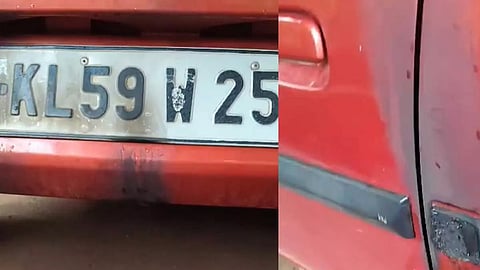 Attempt to set fire to V. Kunhikrishnan supporter's car in Payyannur