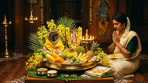 How to prepare vishukkani, time,and meaning