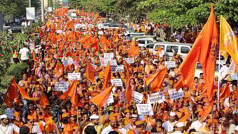 Saffron rally in Navi Mumbai for law against 'love jihad'
