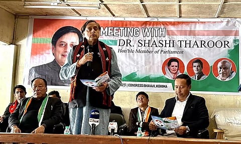 Solution to Naga peace talks long overdue, Cong is hope for development: Tharoor