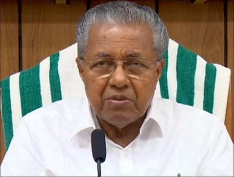 Kerala CM holds press meet against UDF, BJP