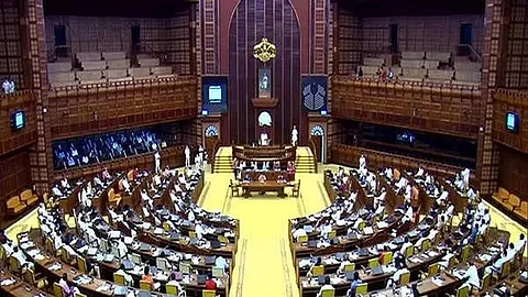Opposition UDF disrupts Kerala Assembly, House adjourned temporarily