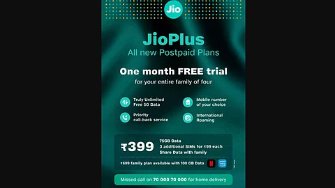 Reliance Jio announces new postpaid family plans