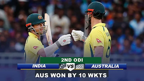 Australia thrash India by 10 wickets to level 3-match ODI series 1-1