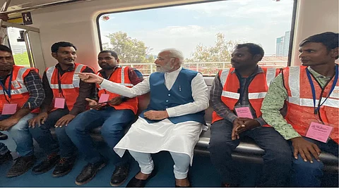 PM inaugurates new Metro line in Bengaluru