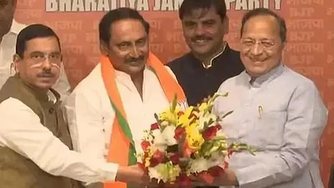 Andhra Ex-CM Kiran Reddy joins BJP, slams Congress 'high command'