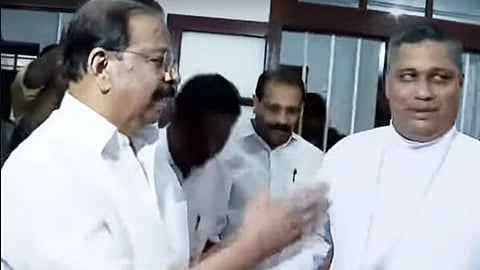 KPCC chief visits Thalassery bishop; criticises BJP's minority outreach programme